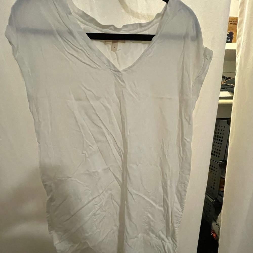 Cloth & Stone white fringe dress